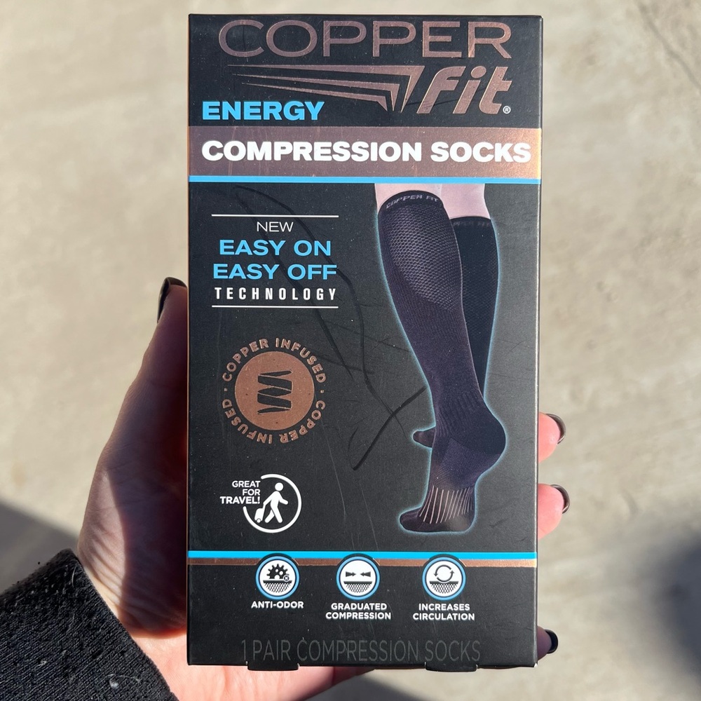 COPPER FIT Energy Compression Socks - new in box